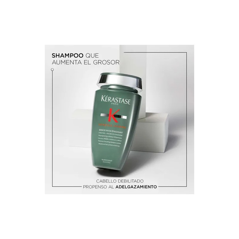 Bain Masse Epaississant Kérastase Shampoo Hombre Anticaída