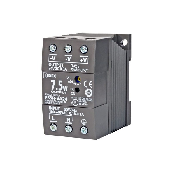 IDEC PS5R-VA12 12VDC, 7.5 WATT, DIN Mount, Power Supply