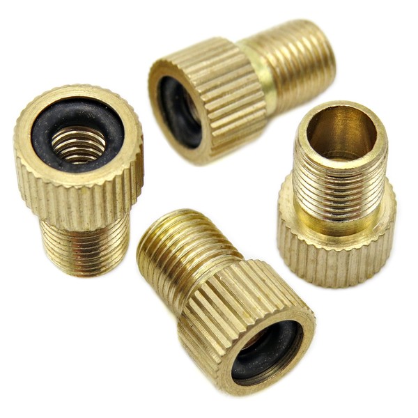 Bike Bits Brass Presta Valve Adapter - Convert Presta to