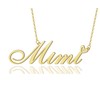 AOLO Mimi Heart Name Necklace 18k Gold Plated Stainless Steel