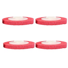 4PCS Polishing Pads Kit, Wool Buffing Wheel 10CM Polisher Tool Attachment for Furniture, Woodwork and Car (Red with Cover)