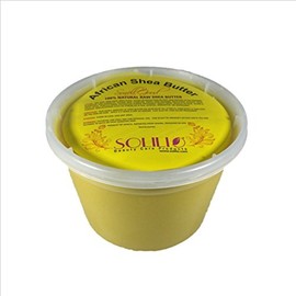 SmellGood – Manteca de karité africana pura, natural y hecha a mano, color amarillo, empaquetado en recipiente resellable de 16 onzas, 6 unidades incluidas
