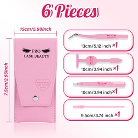 PRO Lash Applicator Tool 1 Lash Tweezers 1 Lash Applicator for Lash Clusters Plus 1 Upgraded Eyebrow Tweezers DIY Eyelash Extension Tweezers Kit Eyelash Applicator Tool (3 pcs)