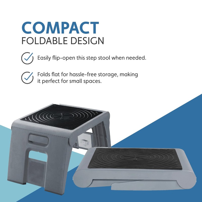 Cramer Folding Step Stool, 1-Step, 250 lb Capacity, 14w x