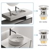 Rockgoya Bathroom Sink Drain,5 Pack Drain Stopper Bathroom Sink Without