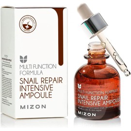 MIZON Serum Facial Snail Repair Intensive Ampoule 30 ml - suero hidratante con baba de caracol y ácido hialurónico para skincare coreano