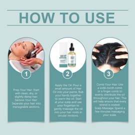 Aceite for el cuidado del cabello con gotero