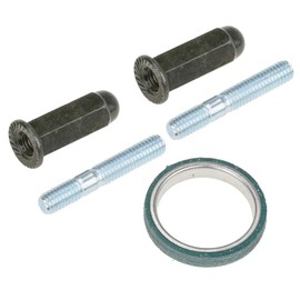 Tuckaner (5pcs) Gy6 Exhaust Bolt and Gasket Kit Compatible with 50cc 125 cc 150cc Taotao Sunl Coolster Jonway Roketa Scooters ATVs Go Karts Moped Quad 4 Wheeler Dune Buggy, Silver