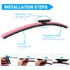 CJPPPZIW® Windshield Wipers Replacement for Mini Cooper R56 2013-2014,Streak-free,OEM Quality