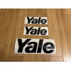 Yale Forklift Decals Stickers (SET OF 3) (8” & 12”)