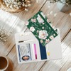 beinkmake Flowers Passport Holder Passport Cover Green Leaves Travel Wallet
