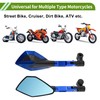 HOPESPANNER Universal Motorcycle Rear View Mirrors Adjustable Bar End Side