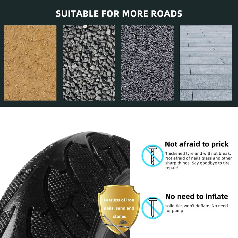PRO CAKEN 200x50 solid tire wheel for electric scooter balance