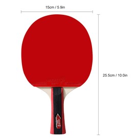 Domary Table Tennis 2 Player Set 2 Table Tennis Bats Rackets and 3 Ping Pong Balls with Cover Bag