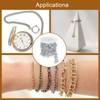 sourcing map 9.8Feet Aluminum Link Chain, Link Cable Chain Double