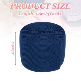 MECCANIXITY - Bandas elásticas para coser de 1 pulgada x 10 yardas, carrete elástico de punto gris, alta elasticidad para pelucas, cintura, pantalones, proyectos de manualidades