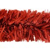 2m (6.5ft) Deluxe Thick Chunky Wide Red Shiny Christmas Tree