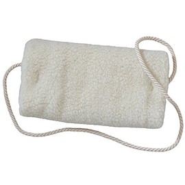 SamWo, Sheep's Wool Muff Made of Natural Merino Virgin Wool from Living Sheep, Wool White