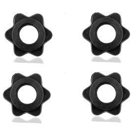 IUFDGHN 4 PCS Dumbbell Clips,Anti-Slip Barbell Clips Barbell Collars Hex Dumbbell Screw Ends, Nut Barbell Spin-Lock Collars Screw Clamps For Dumbbell Weight Lifting Fitness Training