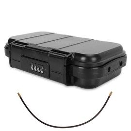 Mini Cofre Portatil, Impermeable Compacto y Portátil Estuche Seguridad, Anti-caída Caja Fuerte Digital De 4 Dígitos, Utilizado en Dormitorios, Viajes, Playa, Hotel, Coche, Hogar, Oficina