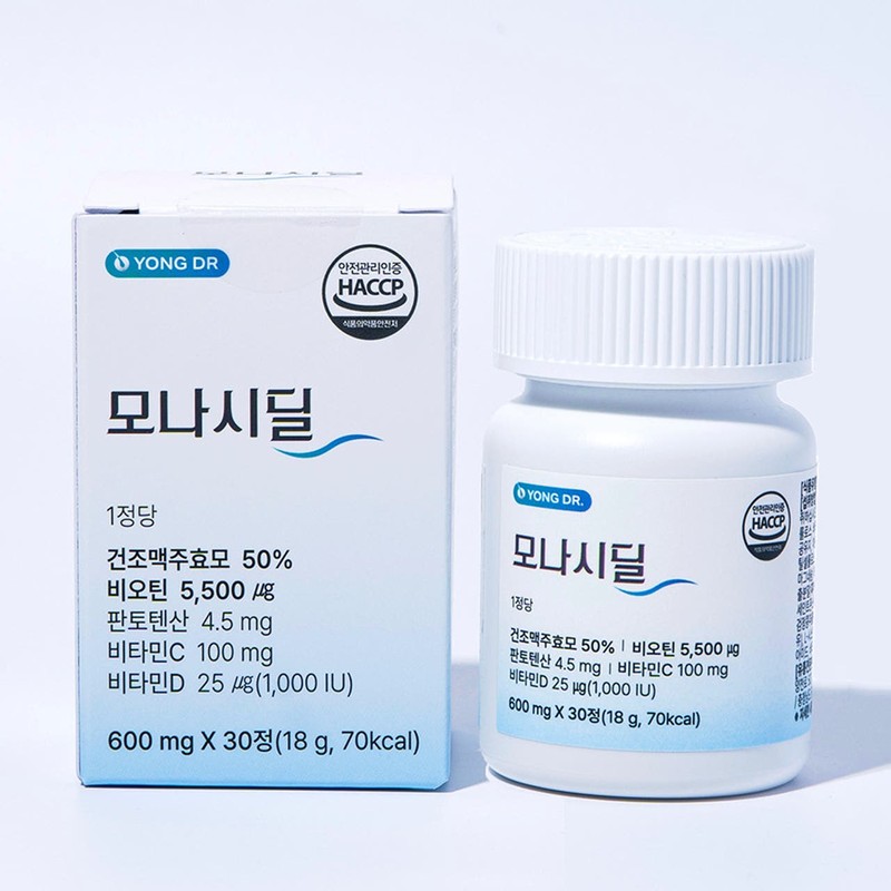 용닥터 비오틴 판토텐산 맥주효모 모나시딜 30정 1개, 30정, 1개 Yong