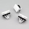 VVO Fasteners- White Plastic Side Body Moulding Strip Trim Clips