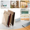 HeZone Acrylic Magazine Rack File Holder Desk Organizers and Storage