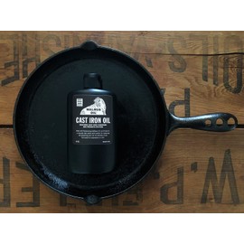 WALRUS OIL - Cast Iron Oil, High Smoke Point Safflower Oil for Seasoning, Maintaining Cast Iron. 100% Natural & Vegan, NSF Certified, 8 oz