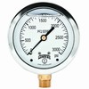 Winters 2-1/2" Dial Size, Liquid Filled Industrial Pressure Gauge, Brass