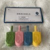 Hanukkah Dreidel Set 4 Colorful Pink Yellow Blue Green Plastic
