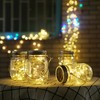 Cynzia Solar Mason Jar Lid Lights, 8 Pack 20 LED