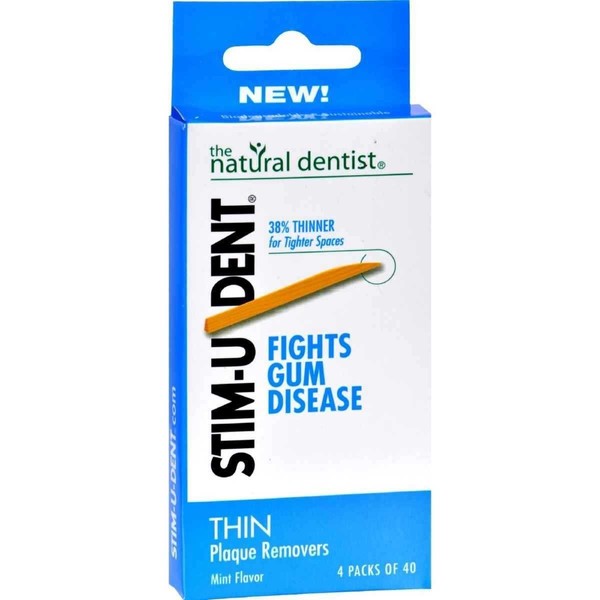 Stim-U-Dent Plaque Removers Thin Mint 160 Each (Pack of 6)