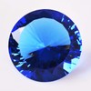 Blue Crystal Glass Diamond Shaped Decoration 60mm Jewel Paperweight,Gift Decoration
