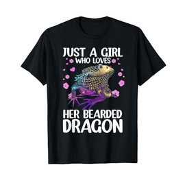 Cool Bearded Dragon Art For Girls Women Bearded Dragon Lover T-Shirt