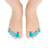 Correct Toes, The Original Toe Spacers, Unisex, Aqua, Small