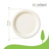 ECOWINGS 9 inch Biodegradable Plates, Eco-Friendly and Compostable - Better
