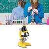 Kids Microscope Set 100x 400x 1200x Magnifications Angle Adjust LED