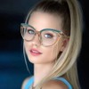 Cat Eye Clear Frame Glasses Blue Light Blocking TR90 Eyeglasses