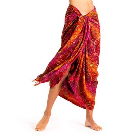 PANASIAM Sarong, multi-coloured, scarf, beach towel, wrap dress, soft natural fabrics, fair production, B705 Multicolor