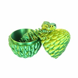 3D Printed Dragon with Egg Dinosaur Toys for Boys and Girls Dragon Egg Fidget Toy Flexible Joints Dragon
