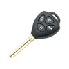 BROVACS Replacement Key Shell Compatible with TOYOTA 4 Button Keyless