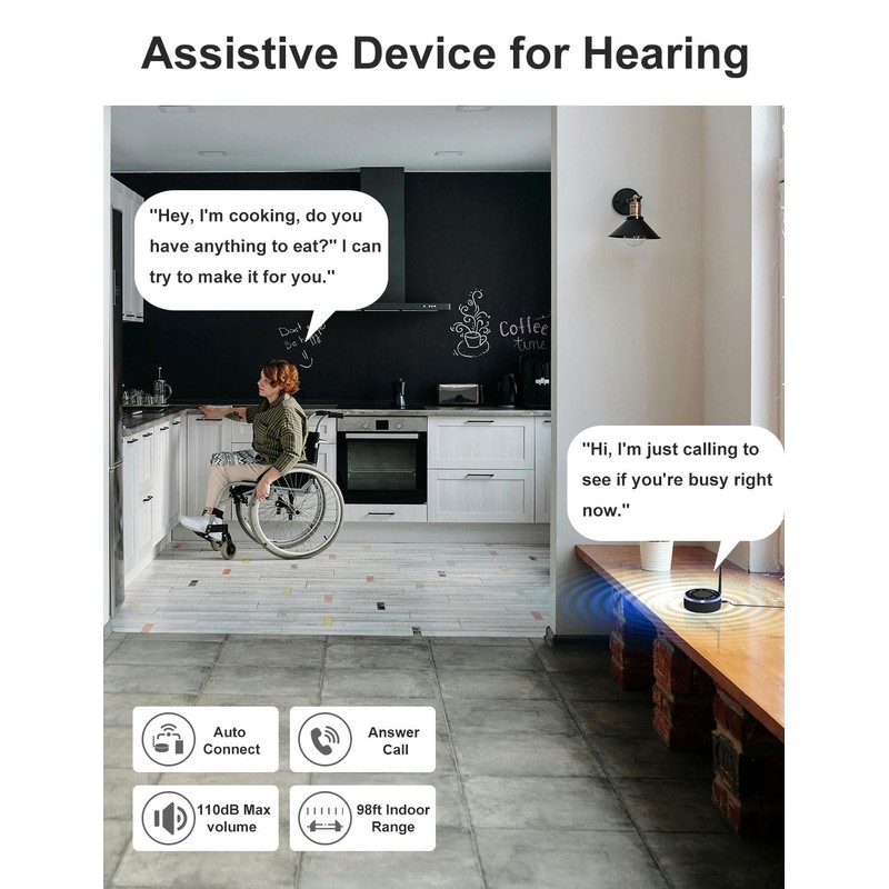 Healvaluefit Cell Phone Ringer Amplifier & Flasher for The Elderly,