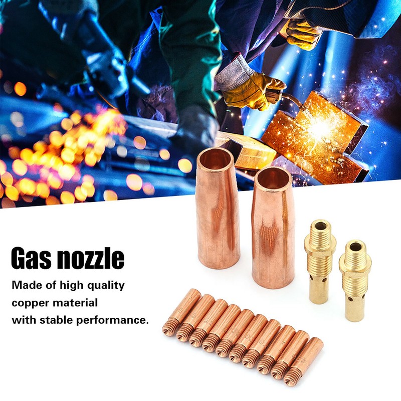 14 pcs/set Nozzle Diffuser Tip Kit for Tweco MIG Welding