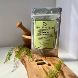 New Orleans Apothecary Wildcrafted Wormwood Herb Capsules 500mg