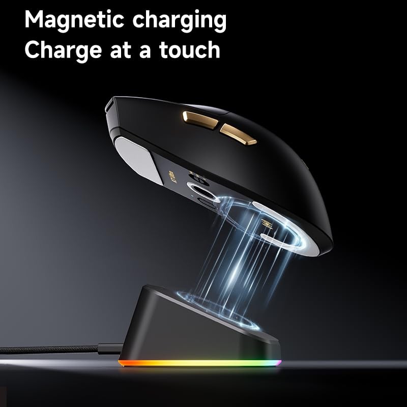 Hyekit MCHOUSE K7 Ultra Wireless Esports Gaming Mouse with Magnetic
