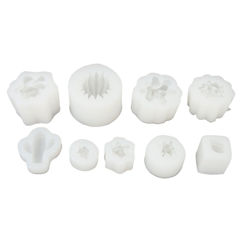 9Pcs Succulent Silicone Mold Soft Flexible Easy Release Easy to