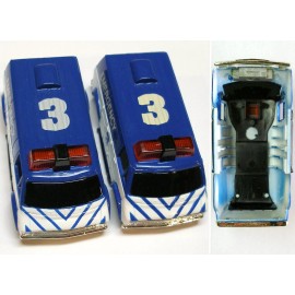 Tyco 6pc 1993 TYCO DODGE EMERGENCY VAN Slot Car VARIATIONS Wide Pan BODY-ONLY