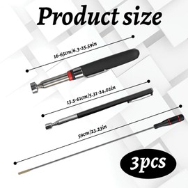Pack of 3 magnetic rod magnet, extra strong, magnetic rod, telescopic magnet, telescopic magnet, telescopic magnet, magnetic rod workshop, magnetic telescopic rod, magnetic rod, magnetic rod, bendable