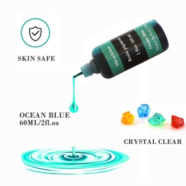 Ocean Blue Epoxy Resin Color Dye Colorant Liquid Epoxy Resin Pigment,60ml,Translucent