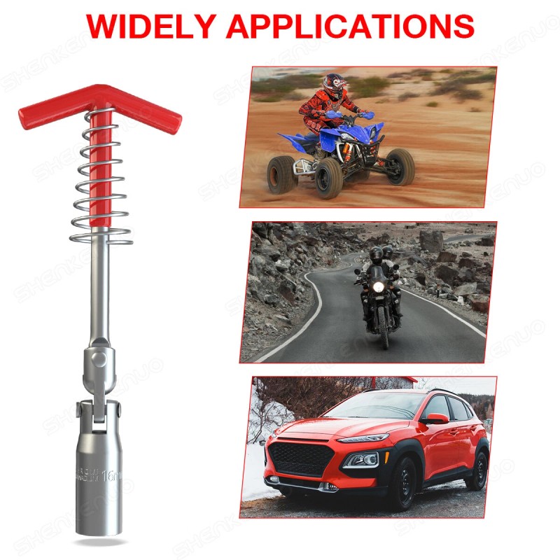 SHENKENUO SPARK PLUG SOCKET WRENCH REMOVER INSTALLER T-HANDLE JOINT 5/8"